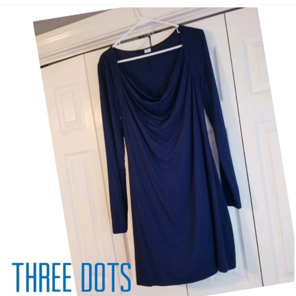 Three Dots Long Sleeve Dress - Picture 2 of 5
